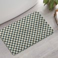 thumbnail image 2 of Navy and Beige Checkerboard Pattern Bathroom Rugs Mat,Non Slip Microfiber Bathroom Rug,Rubber Backing,Soft Bathroom Mats for Bathroom Floor,Tub and Shower,17x27in(43x68cm), 2 of 5