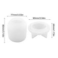 thumbnail image 3 of Epoxy Resin Mold Set for Storage Boxes and Candle Making with Silicone Material 10 cm Cone Shape, 3 of 8