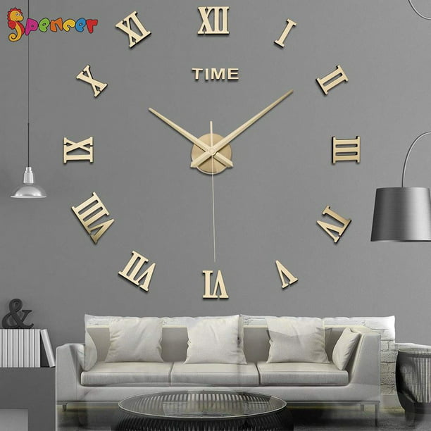 Spencer 15 75 X 04 Gold Og Round, Gold Living Room Wall Clocks