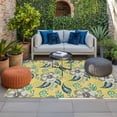 thumbnail image 2 of Yellow Cashew Flower Outdoor Rug for Patio/Deck/Porch, Non-Slip Large Area Rug 3 x 5 Ft, Retro Ethnic Abstract Country Indoor Outdoor Rugs Washable Area Rugs, Reversible Camping Rug Carpet Runner, 2 of 8