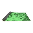 thumbnail image 2 of Ahgly Company Indoor Square Abstract Emerald Green Modern Area Rugs, 5' Square, 2 of 4