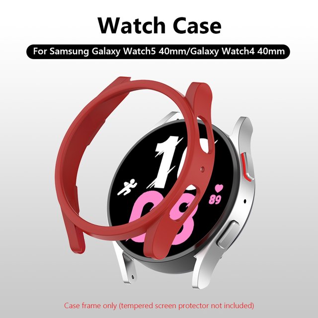 Caja de pulsera hueca de PC dura Piezas de reloj Cubierta protectora para Galaxy Watch4 40mm JShteea El nuevo