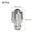 thumbnail image 2 of Unique Bargains 304 Stainless Steel Straight Hydraulic Grease Fitting M10 x 1mm Thread 30 Pack, 2 of 5