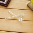 thumbnail image 3 of 100pcs Clear Plastic Forks, 3 of 5