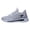 Gray, variant on HEWUQI Men Platform Lace up Barefoot Sneakers Stylish Lightweight Breathable Mesh Simple Outdoor Daily Running Shoes Gray Size 10.5