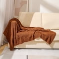 thumbnail image 3 of 100*150cm Throw Blanket for Couch, Soft Cozy Fuzzy Fluffy Soft Plush Blankets Sofa Chair Gift Blankets for Women,, 3 of 5