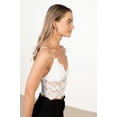 thumbnail image 3 of Ragstock White Lace Lined Crop Cami, 3 of 4