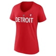 thumbnail image 2 of Women's Fanatics Dylan Larkin Red Detroit Red Wings Special Edition 2.0 Name & Number V-Neck T-Shirt, 2 of 3