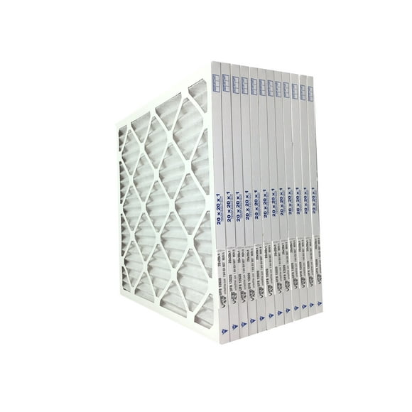 20x20x1 Furnace Filter - Case of 12 - FREE SHIPPING
