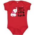 thumbnail image 3 of Inktastic Grammy Loves Me Lots and Lots Cute Elephant Boys or Girls Baby Bodysuit, 3 of 5