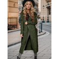 thumbnail image 3 of Fall Cardigan Sweaters for Women Fashion Open Front Hooded Cable Oversized Long Trendy Warm Winter Coats Outfits, 3 of 12