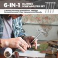 thumbnail image 3 of 4 Pcs 6-in-1 Hammer Screwdriver Set with Multitool Hammer Small Metal Hammer & Screwdriver for Repair Phones, Watches, 3 of 7