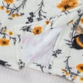 thumbnail image 2 of FAWUUDO Women's Robe Long Plush Soft Bathrobe Jacquard Color Block Robes Shawl Collar Sleepwear with Pockets, 2 of 9