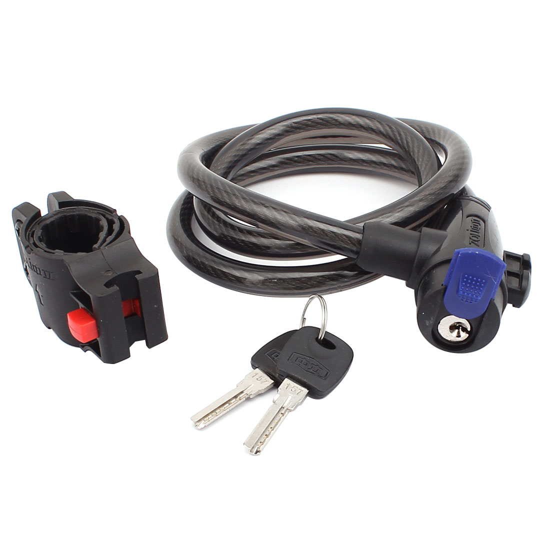 Bicycle Bike Safety Guard Locking Locker 100cm Length Black w 2 Keys