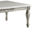 thumbnail image 4 of Benjara Sto 59 Inch Classic Coffee Table, Floral Trim, Turned Legs, Wood, Silver, 4 of 5