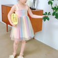 thumbnail image 2 of Baby Girl Princess Dress Sleeveless Mesh Tulle Tutu Dress Photograph Outfit Clothtes Kids Summer Beach Sundress, 2 of 6