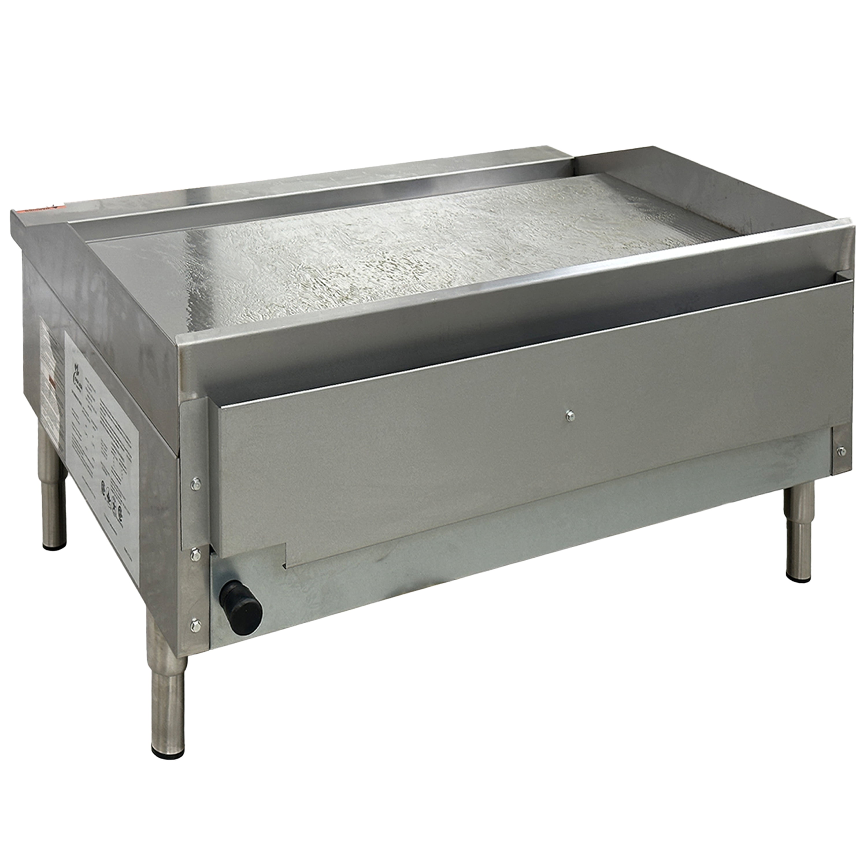 NSF 36 in. 3 Burner Natural Gas Griddle with 90,000 BTU Thermostatic Controls, Commercial Heavy-Duty Griddle