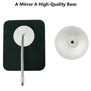 YEAKE Adjustable Flexible Gooseneck Makeup Mirror,360°Rotation Folding Portable Desk Vanity Mirror with Stand Shower Shaving Cosmetic Mirror, Square