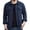 #Navy, variant on DPTALR Men's Casual Solid Color Turndown Collar Long Sleeve Shirt with Pockets,Gray,Big and Tall Men XL