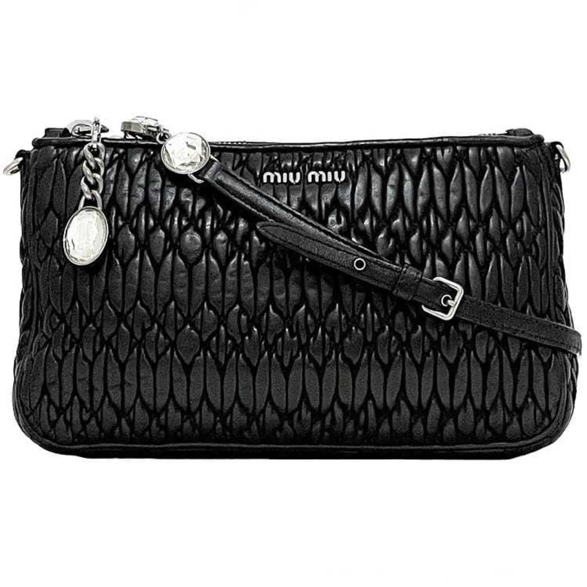 Miu Miu Handbags in Handbags | Black - Walmart.com