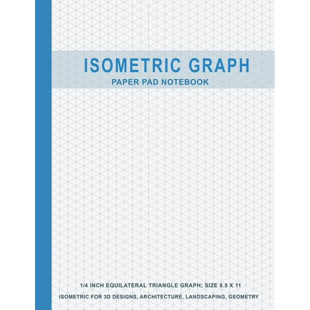 Isometric Graph Isometric Graph Paper Pad Notebook 1/4 Inch