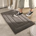 thumbnail image 2 of Alfombrilla de baño original antideslizante, ultrasuave y absorbente para baño, lavable a máquina, 50 x 80 cm, gris cielo estrellado WD.WDQZL Hogar, 2 of 4