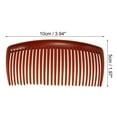 thumbnail image 2 of Unique Bargains 4 Pcs Classic Side Clip Hair Comb Teeth Hair Combs 4" Plastic Brown, 2 of 6