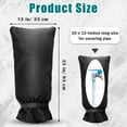 thumbnail image 2 of Outdoor Faucet Cover Socks 25”H x 13”W for Winter Freeze Protection, Outdoor Tap Cover, Large Faucet Covers for Outside, Reusable Yard Spigot Cover, Antifreeze Long Water Insulated - 1 Piece, 2 of 8