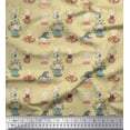 thumbnail image 1 of Soimoi Modal Satin Fabric Cute Girl Kids Decor Fabric Printed Yard 42 Inch Wide, 1 of 5