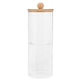 thumbnail image 4 of Clear Cotton Swab Jar Desktop Swab Container Household Cotton Puff Storage Holder, 4 of 8