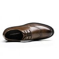 thumbnail image 4 of CMR CHAMARIPA Formal Height Increasing Shoes For Men Brown Brogue Shoes To Get Taller 7 CM / 2.76 Inches, 4 of 6