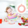 thumbnail image 1 of OULII 1Pcs Bowl Fixing Mat Baby Eating Table Mat with Eco-friendly Silicone Pink, 1 of 8