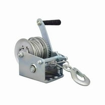 ATO Hand Winch Heavy Duty Hand Crank 800lbs Manual Hand Crank Winch with Steel Cable Fits Boat Trailer or ATV
