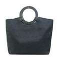 thumbnail image 1 of Pre-Owned HUNTING WORLD Handbag Canvas Black Women's h30258f, 1 of 5