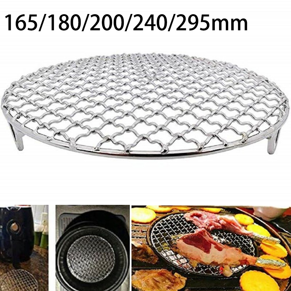 Grille Ronde En Acier Inoxydable Pour Barbecue - Chauffage Uniforme - Multi-usages (cuisson, Fumage, Refroidissement) - 20 Cm