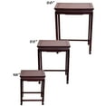 thumbnail image 2 of Oriental Furniture Chinese Rosewood End Table (3 Piece), Cherry, 2 of 3