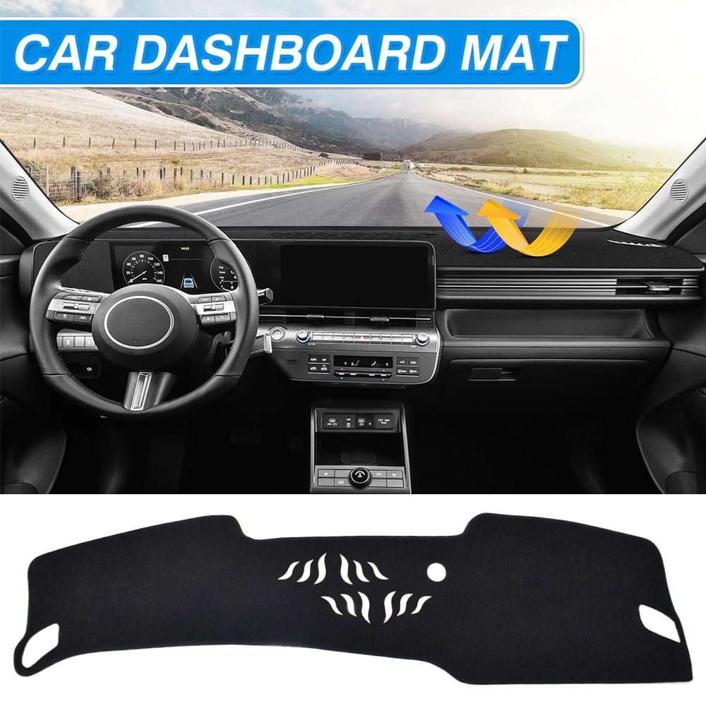 JJMY Dash Mat Dashboard Cover Dashmat For 2023-2026 Hyundai Kona Accessories