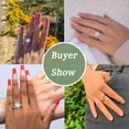 thumbnail image 4 of Wuziwen Halo Oval Cut Wedding Ring Sets for Her 925 Sterling Silver Engagement Rings for Women Size 10, 4 of 9