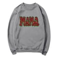 thumbnail image 3 of XPMWRP Women's Pullover Sweatshirts Long Sleeves Loose Comfy Sweatshirt Mama Letter Graphic Tees Shirts for Mother's Day Gray XXL, 3 of 5