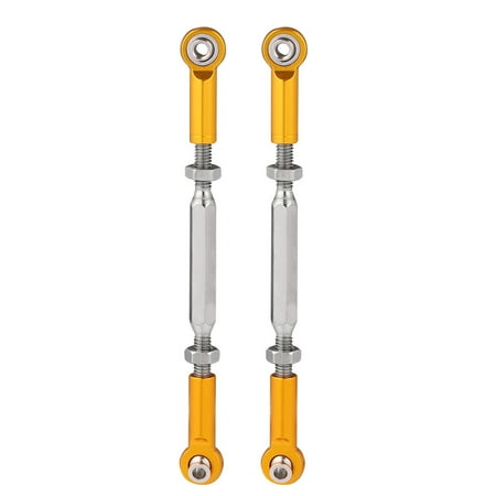 

6Pcs 88mm Length-adjustable Pull Rod for RC Turnbuckle Rod Linkage Long Pull Rod (Yellow)