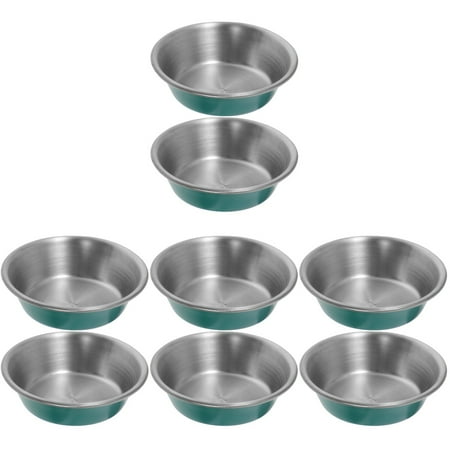 

HOMEMAXS 8 Pcs Household Dipping Bowls Stainless Steel Sauce Bowls Condiment Holders Kitchen Seasoning Dishes