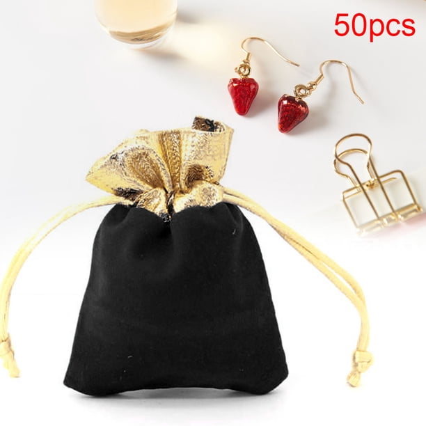 Bolsa de cordón50 Piezas de joyería Bolsa de Almacenamiento de Regalo de Boda Bolsa de Terciopelo Bolsa de cordón Suave Bolsas de Monedas para el Almacenamiento de Objetos peque?os2# Khall 1.5112E+12