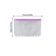 thumbnail image 4 of Seitruly Contenedor de bolsa con cremallera de 10 piezas, prácticos archivadores impermeables, contenedores de almacenamiento para documentos simples Carpetas de archivos A6 Púrpura, 4 of 5