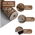 thumbnail image 5 of 5x7 Area Rugs for Living Room & Bedroom, Soft Low Pile Vintage Print Carpet, Machine Washable with Rubber Backing for Home Office Decor (Red/Brown), 5 of 8