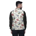 thumbnail image 3 of Atasi White Bird Printed Nehru Jacket Mens Bandhgala Ethnic Jacket Party Wear Wedding Clothing-Small, 3 of 6