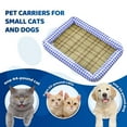 thumbnail image 4 of Btomtd 16"x12" Summer Pet Cool Off Mat for Floor Use, Ice Pad Dog Bed and Cat Bed, Small Mattress for Heat Relief, Great Ped Beds for Cats and Dogs, Blue, 4 of 6