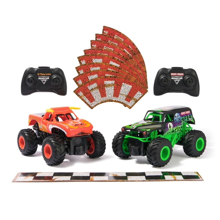 Official Grave Digger vs El Toro Loco Racing Rivals Remote Control
