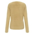 thumbnail image 2 of Vedolay Womens 2023 Sweaters Womens Crewneck Sweater 2023 Fall Oversized Side Slit Ribbed Knit Pullover Tops,Beige XXL, 2 of 5