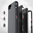 thumbnail image 3 of Case for iPhone 7 Plus/8 Plus, Heavy Duty Rugged Case, Full Body Protective Cover [Shockproof] Compatible for iPhone 7 Plus/8 Plus [5.5 Inch] (Black), 3 of 7