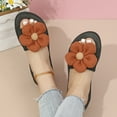 thumbnail image 6 of Xfvqtps New Ladys Slippers Flower Platform Wedge Open Toe Arch Support Comfortable Non-Slip Fashionable Vacation Beach Summer EVA Slippers Coffee, 6 of 8